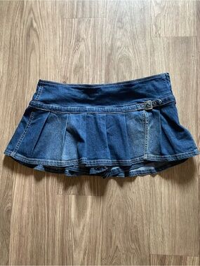 BDG Urban Outfitters Denim Skort Mini Pleated